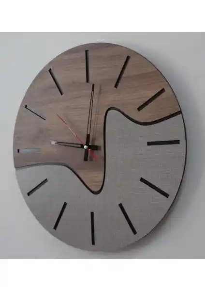 Deko Gonya Modern Ahşap Duvar Saati: Şık ve Dayanıklı Ev Dekorasyon Unsuru