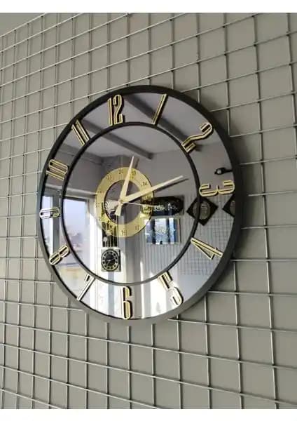 Elazer Tasarım Gerçek Ayna Duvar Saati Modern ve Şık Tasarım Özellikleriyle Dekorasyonunuza Katkı Sağlar