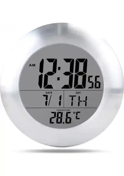 Emate Büyük Boy Ekran Duvar Saati ve Termometre THR328 Modern Tasarım ve Fonksiyonellik