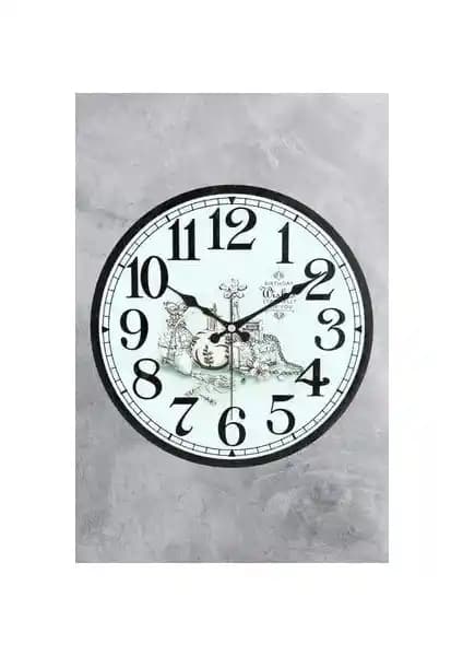 Emores 25 cm Dekoratif Plastik Cam Bombeli Mutfak Duvar Saati: Modern ve Şık Tasarım