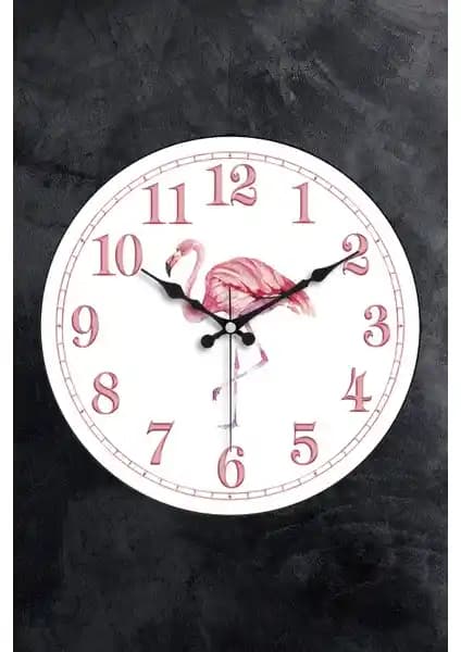 Emores 36 cm Bombe Cam Dekoratif Duvar Saati Sessiz Mekanizma ile Modern Tasarım