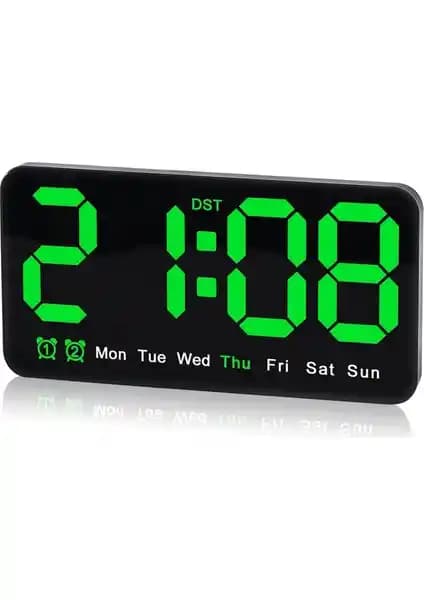 Faith Dijital Duvar Saati: Modern ve Çok Fonksiyonlu LED Ekranlı Zaman Gösterici