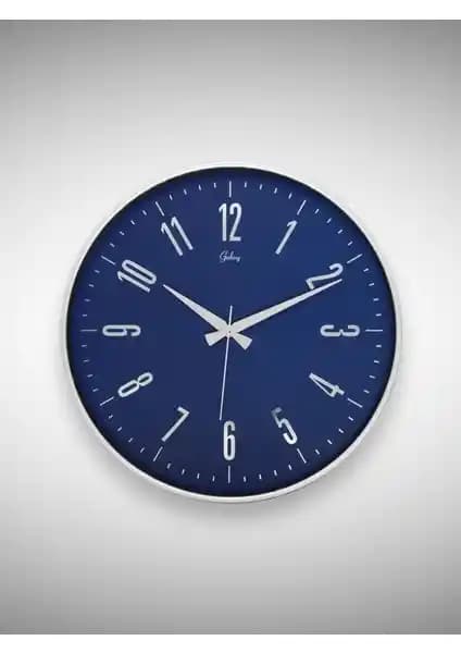 Galaxy 717-G-1 Serisi Eskitme Metal Görünümlü Modern Duvar Saati 40 cm