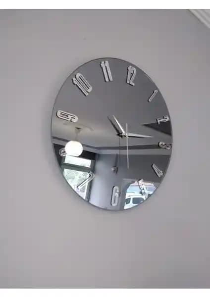 Harika Crown Gerçek Aynalı Dekoratif Duvar Saati Modern ve Şık Tasarım Özellikleri