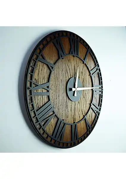 Kayra Tasarım Ahşap Duvar Saati Modern ve Şık Tasarımıyla Ev Dekorasyonunuza Zarif Dokunuş