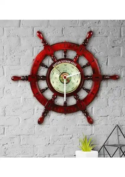 Kişiye Özel Ahşap Duvar Saati Antik Eser Temasıyla Dekorasyon ve Hediye Seçeneği