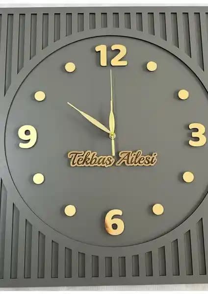 Kişiye Özel Modern Ahşap ve Pleksi Duvar Saati - Şık ve Dayanıklı Tasarım