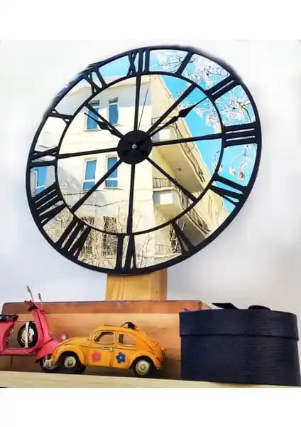 Markakanvas Aynalı Duvar Saati: Modern ve Şık Tasarımıyla İç Mekanlara Zarif Dokunuş