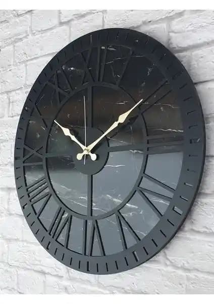 Markakanvas Mermer Desenli Duvar Saati: Modern ve Şık Tasarım Seçenekleri