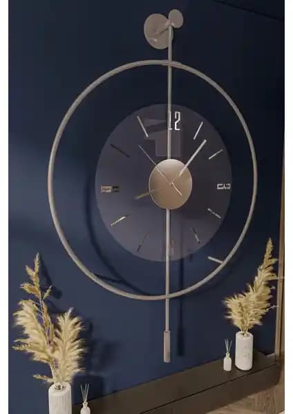 MetaQuartz Büyük Boy Modern Duvar Saati Şık ve Dayanıklı Tasarım Özellikleriyle