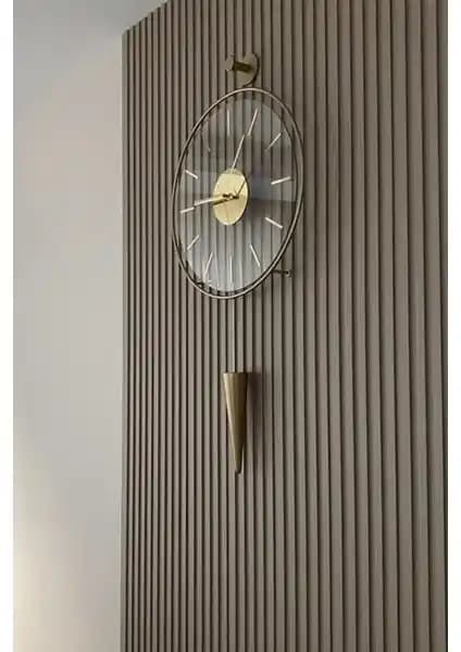 MetaQuartz Gold Gravity Pendulum Elegant Series Modern ve Şık Duvar Saati Özellikleri
