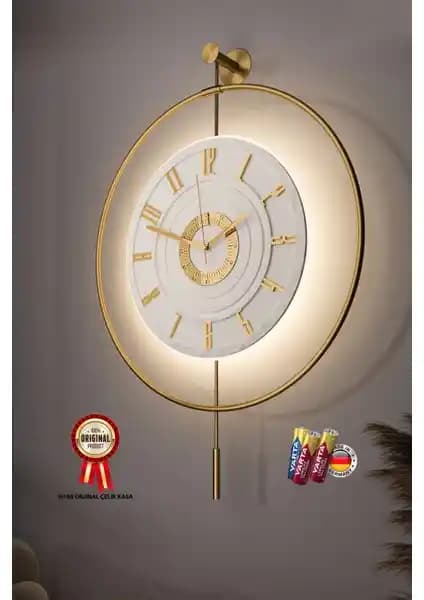 MetaQuartz XXL 60x80 cm Modern Metal Duvar Saati Şık ve Dayanıklı Tasarım