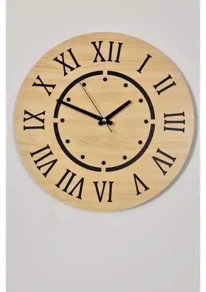 Modern Ahşap Duvar Saati Dekoratif Tasarımı ve Kullanım Özellikleri