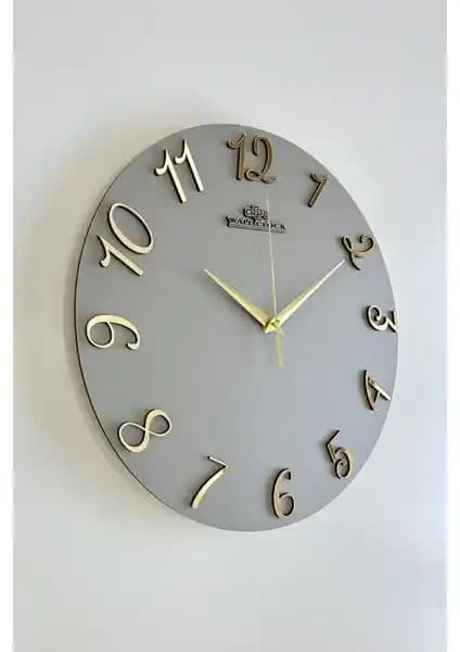 Modern ve Şık Asse Tasarım Dekoratif Aynalı Pleksi Türkçe Rakam Duvar Saati Özellikleri