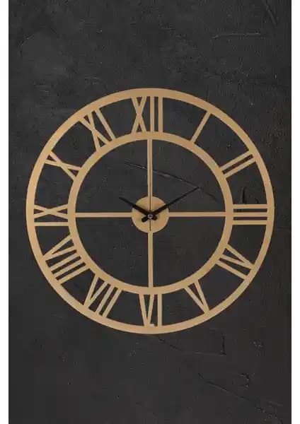 Muyika Romental Metal Eskitme Duvar Saati 50x50cm Modern ve Vintage Tarzların Uyumunu Yansıtan Tasarım