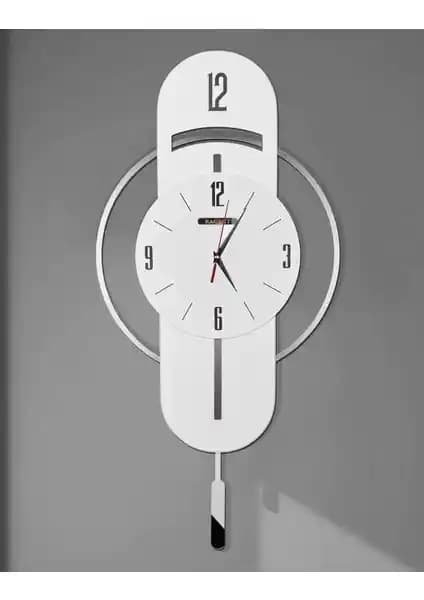 Racart Ultra Sessiz Gold ve Güç Ayrıntılı Duvar Saati D32 Modern Dekorasyon İçin