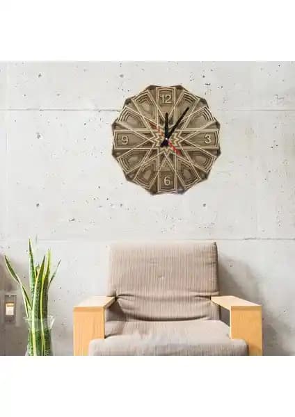 Selçuklu motifleriyle tasarlanmış özel ahşap saatler koleksiyonunuza katın