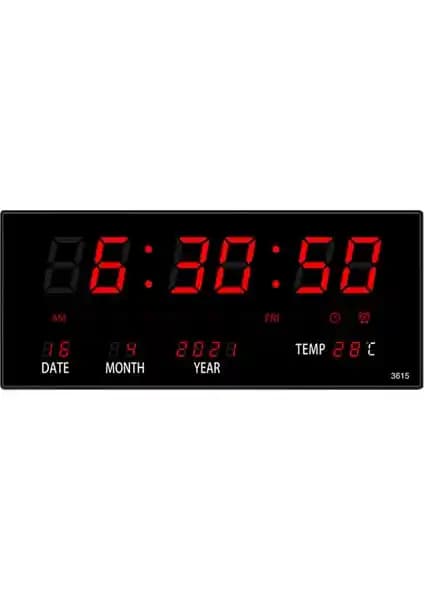 Sunshinee LED Sürekli Takvim Elektronik Saat: Modern ve Çok Fonksiyonlu Tasarım