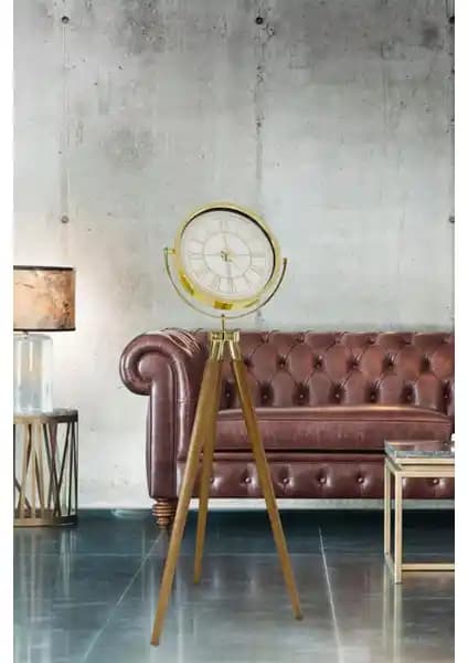 Vonalight Tripod Ayaklı Gold ve Ceviz Renkli Dekoratif Saat Özellikleri ve Kullanım Avantajları