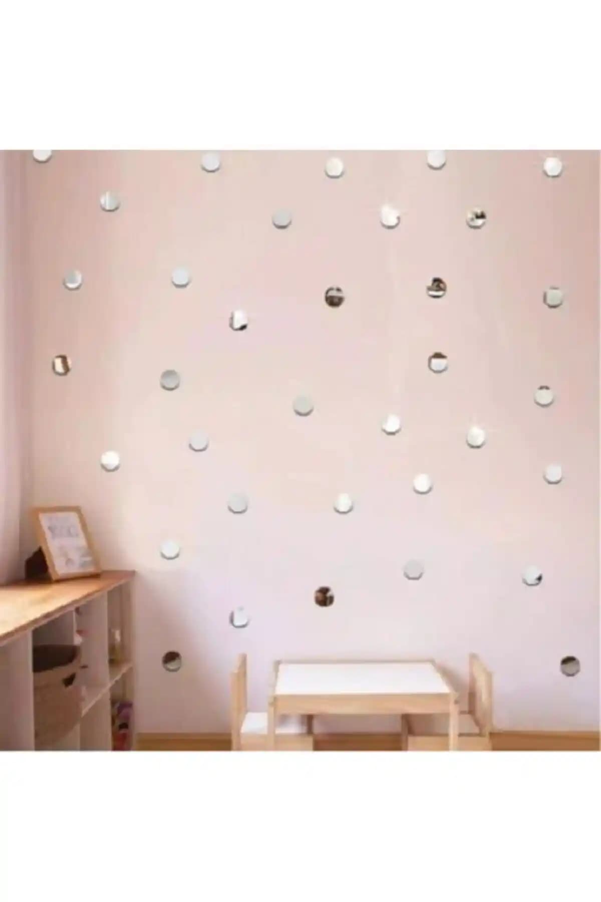 Abaküs 100x Gümüş ve Gold Pleksi Yuvarlak Dekoratif Aynalar - Şıklık ve Fonksiyon