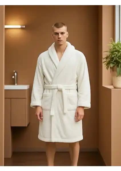 Asev Tekstil Pamuklu Erkek Bornoz: Konfor ve Şıklığı Bir Arada Sunan Unisex Tasarım