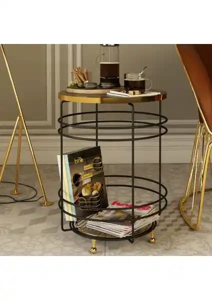 Bino Metal ve Suntalam Zigon Sehpa: Modern Tasarım ve Fonksiyonellik Bir Arada