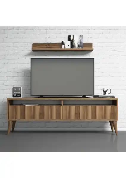 Evdo Best TV Ünitesi Ceviz Rengi: Modern Tasarım ve Fonksiyonellik Bir Arada
