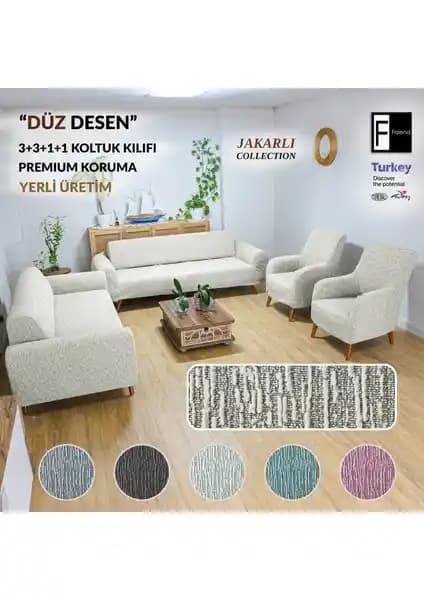 Faiend Jakarlı Düz Desen ve Sehra Desen Koltuk Kılıfları Detaylı Karşılaştırması