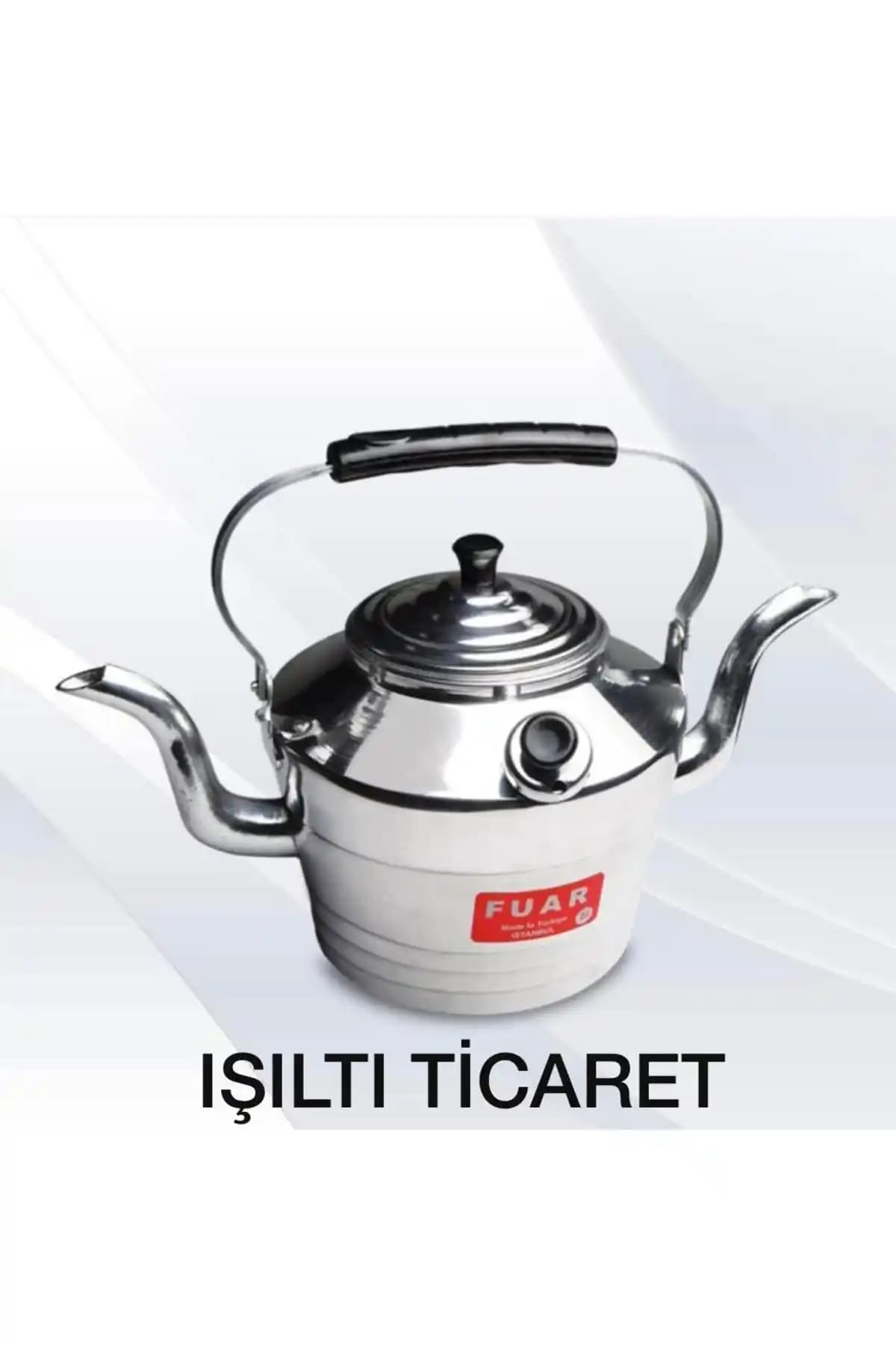 Fuar Işıltı 22 No 3 Litre Çift Emzikli Alüminyum Çaydanlık Kamp ve Piknik İçin İdeal