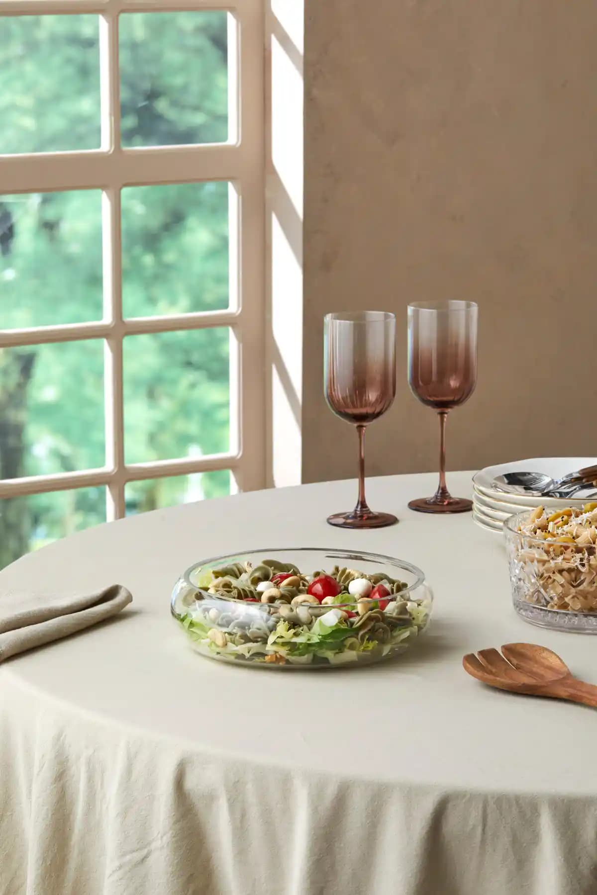 Glamis Selen Concept Simge Model Küçük Boy El Yapımı Cam Salata Kasesi - Şık ve Dayanıklı