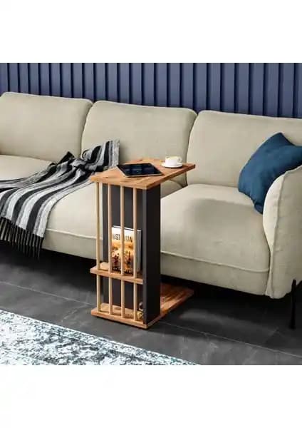 İntergo Tekerlekli Yan Sehpa: Modern Tasarım ve Fonksiyonelliğin Şık Buluşması