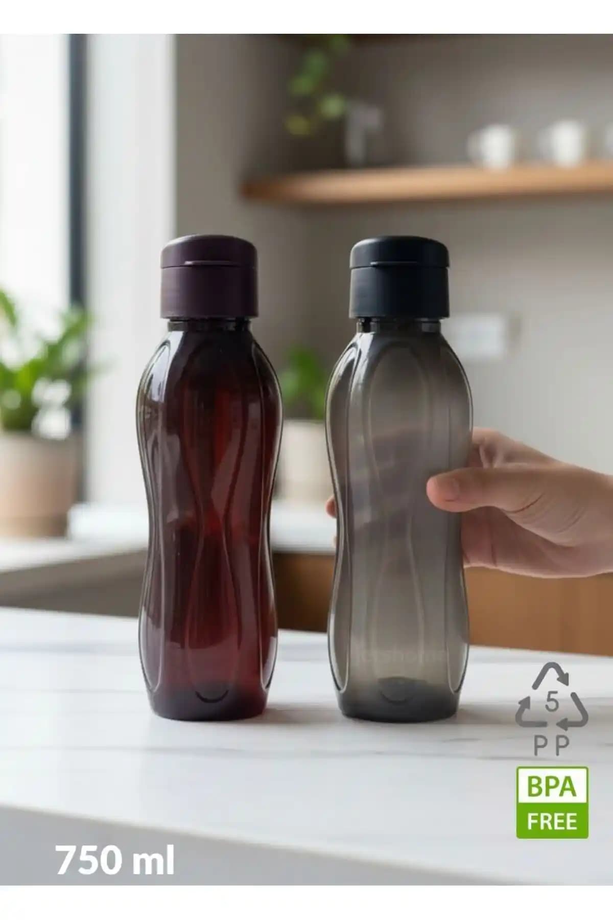 Jet's Home 750 ml BPA İçermeyen Akıtmaz Suluk Seti Siyah ve Bordo Renklerde