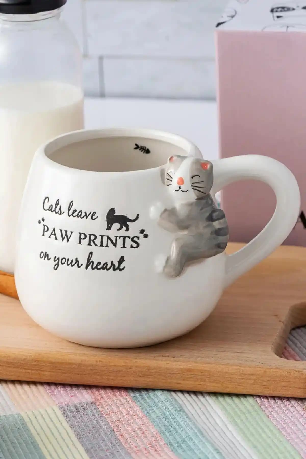 Karaca Animal Cat Mug 465 ml Seramik Kupa - Şık, Dayanıklı ve Fonksiyonel Tasarım