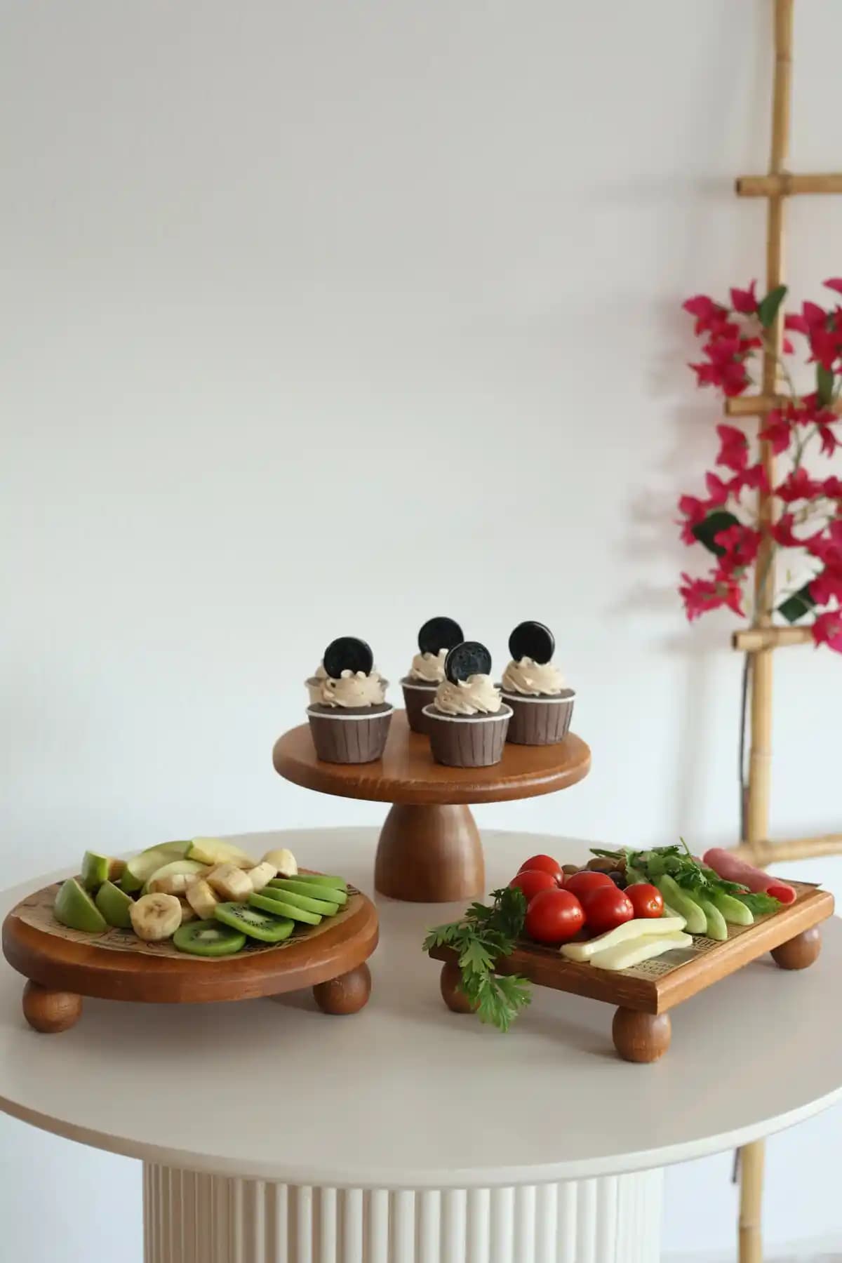 Kitchen Trend Justwood 3'lü Ahşap Çeyiz Seti: Doğal ve Estetik Mutfak Sunumu