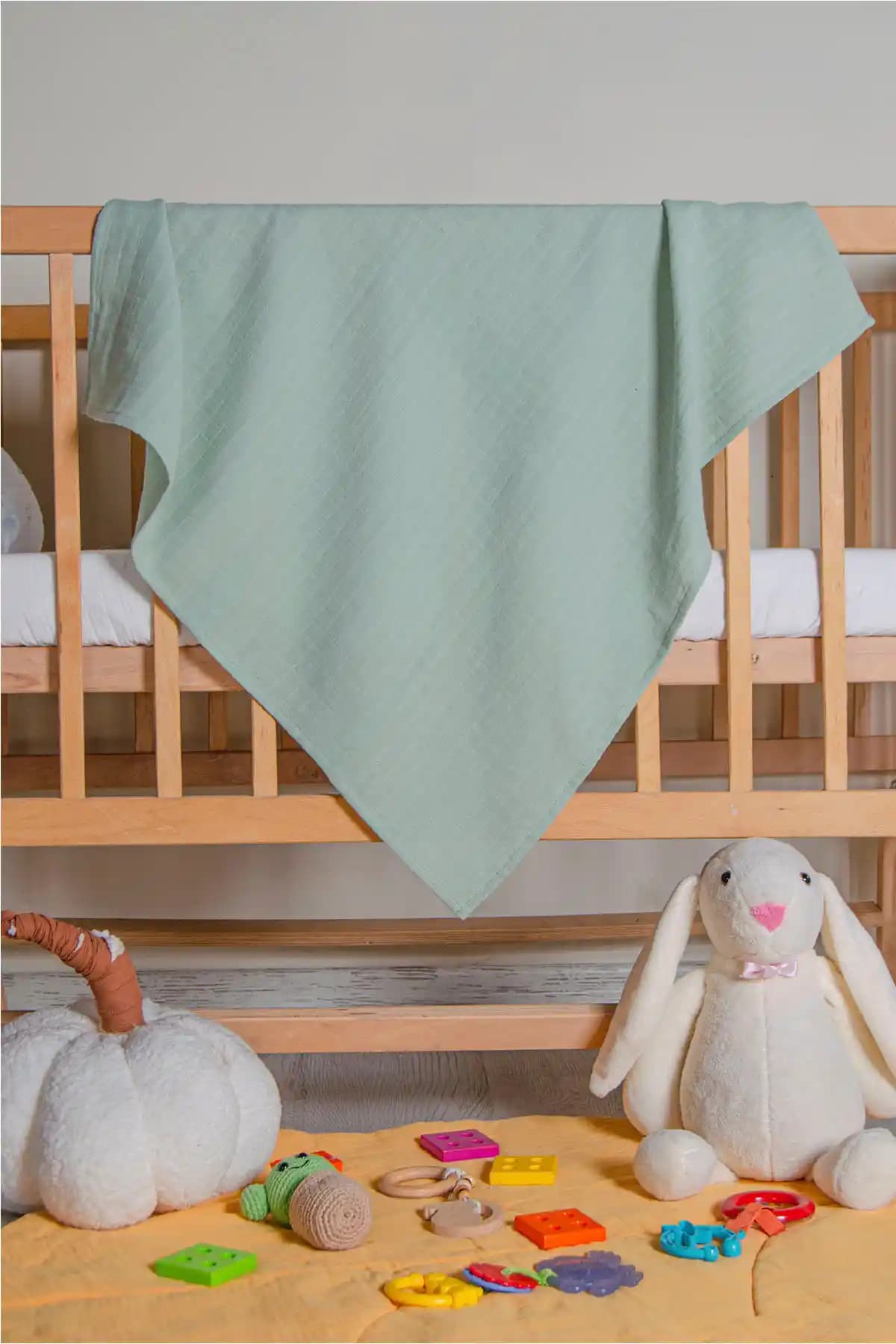 LUCKKA Renkli Çok Amaçlı Müslin Örtü Battaniye: Doğal ve Fonksiyonel Bebek Ürünü