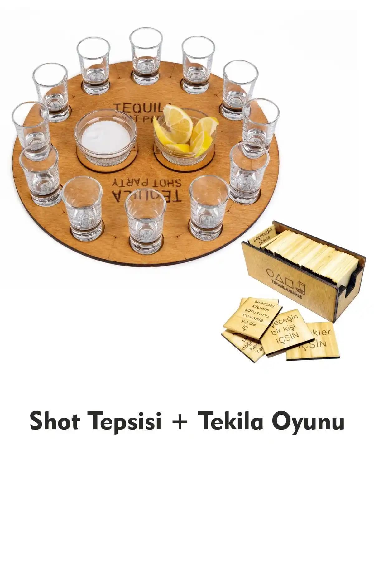 MicroWood Tekila Oyunu ve Tepsi Seti: Modern Tasarım ve Fonksiyonellik Bir Arada