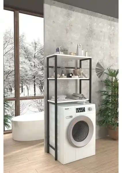 Noowa Çamaşır Makinesi Üstü Raf Düzenleyici Krem: Fonksiyonel ve Estetik Depolama Çözümü