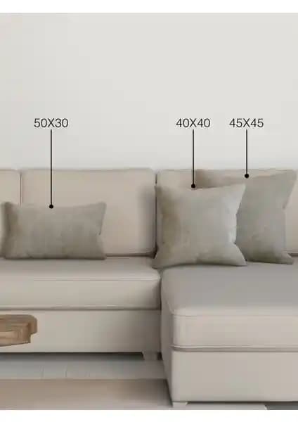 Perle Home Daily Series Keten Rengi Kırlent Yastık Kılıfı ile Şık ve Dayanıklı Ev Dekorasyonu