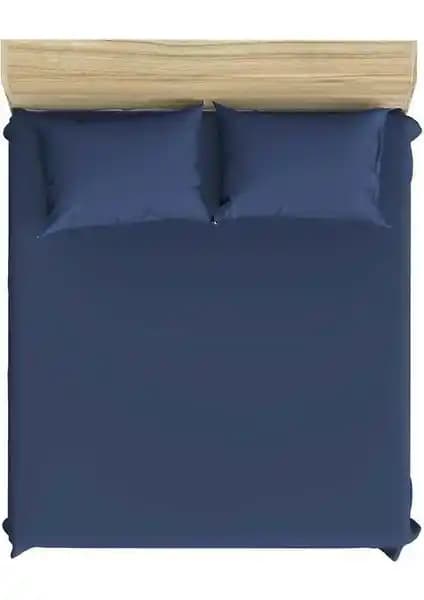 Şanlı Çift Kişilik Penye Lastikli Çarşaf 160x200 Koyu Lacivert - Konforlu ve Dayanıklı