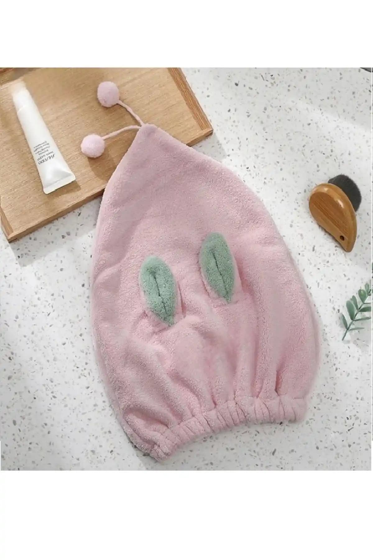 SB SizinBazar Pembe Sevimli Tavşan Saç Bonesi: Pamuklu, Konforlu ve Pratik Saç Bakımı