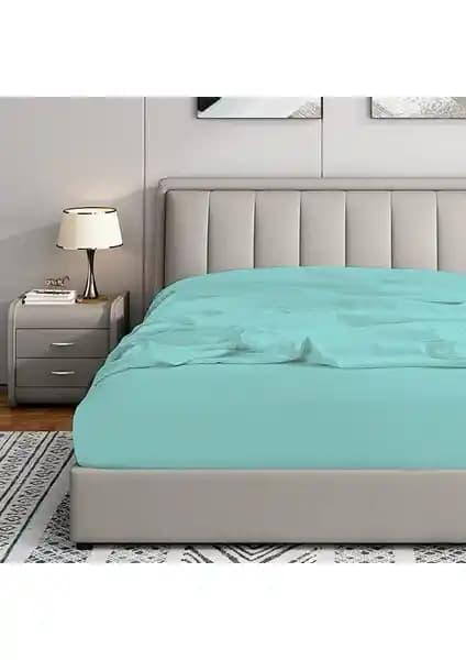 Soley %100 Doğal Pamuklu Lastikli Çift Kişilik 180x200 cm Çarşaf Konforu