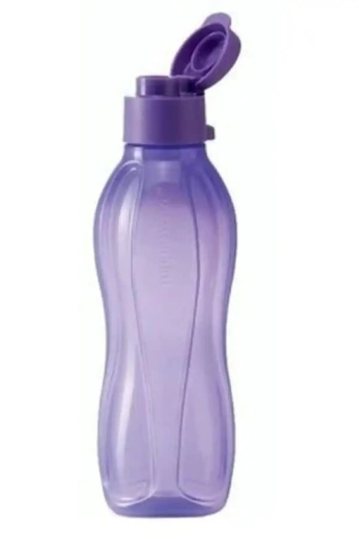Tupperware Eko Şişe 750 ml Mor Kolay Kapaklı Sağlıklı ve Çevre Dostu Su Şişesi