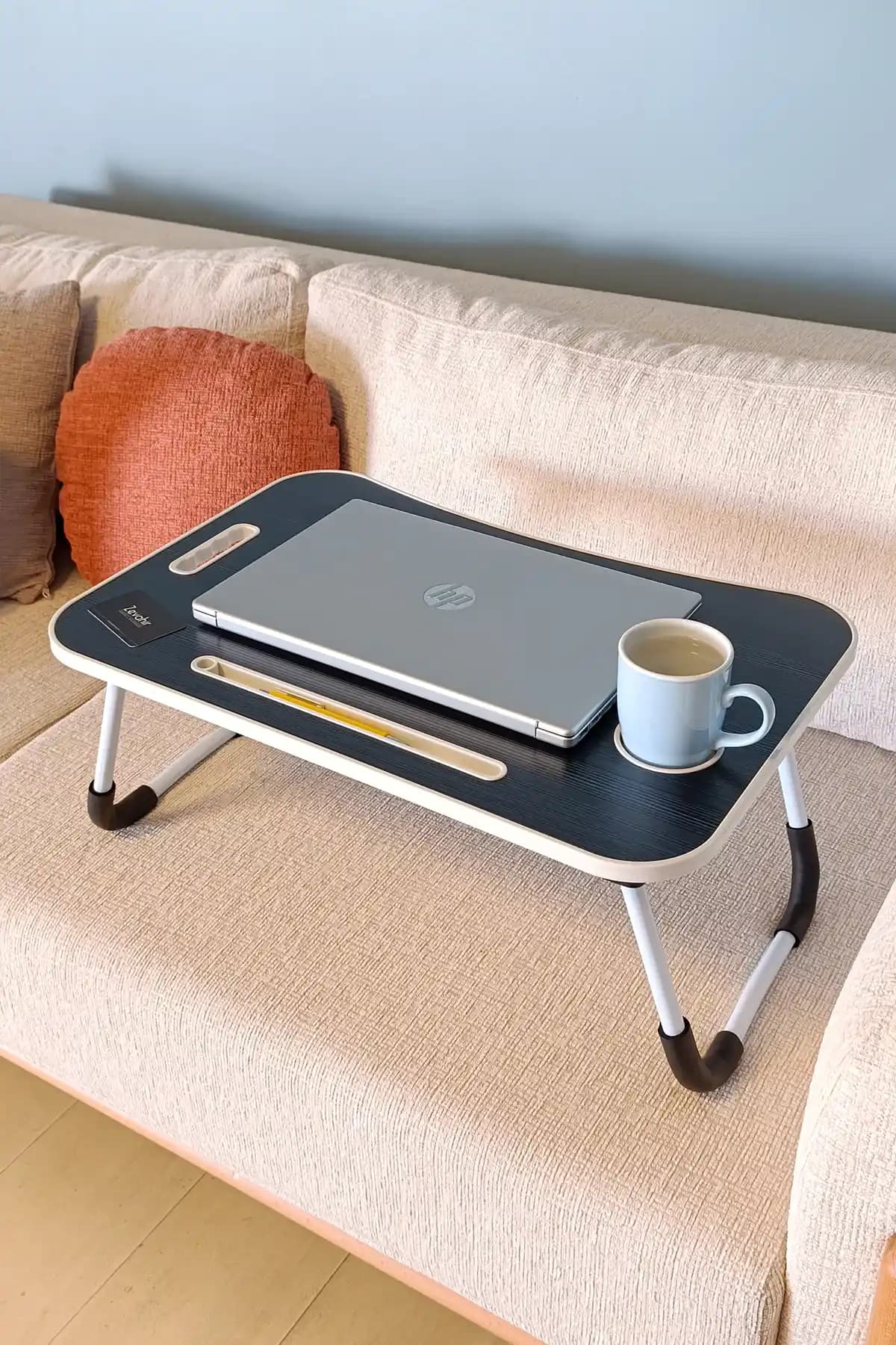 Zevahir Mobilya Katlanabilir Yatak Koltuk Üstü Hasta Servis ve Laptop Masası