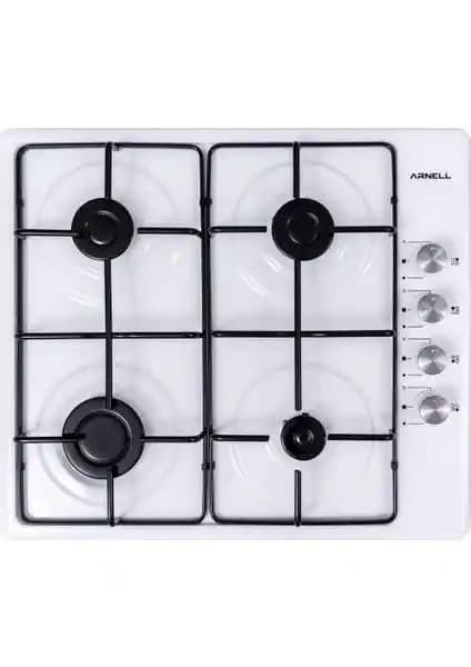 Arnell 4 Gözlü Gazlı Emaye Ocak Beyaz: Güvenli ve Şık Mutfak Çözümü