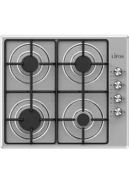 Arnell Lifos Set Üstü Otomatik Çakmaklı 4’lü Inox Tüplü Ocak - Modern ve Şık Mutfak Çözümü