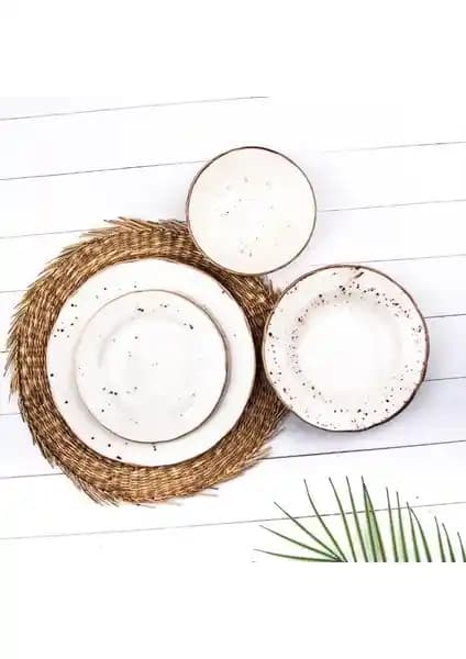 Aryılzıd Tulu Porselen 24 Parça Yemek Takımı Şık ve Dayanıklı Sofra Seti