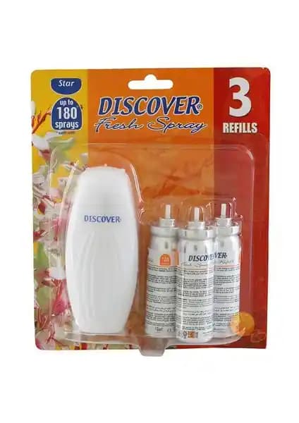 Discover Fresh Sprey Banyo Spreyi Üç Yedekli Ferahlatıcı ve Uzun Süreli Kokular