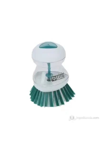 Efemark Deterjan Hazneli Yeşil Bulaşık Fırçası: Pratik ve Fonksiyonel Mutfak Temizlik Çözümü