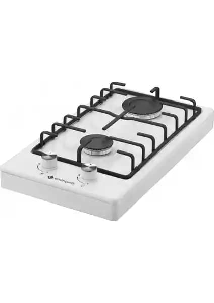 Eminçelik SH 4120 WE30 Emaye Beyaz Domino Ocak Modern ve Güvenilir Mutfak Çözümü