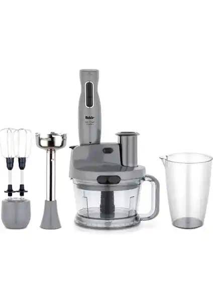Fakir Mr Cheff Quadro Blender Seti Grey: Çok Fonksiyonlu Güçlü Mutfak Aleti